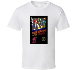 Voltron Cartoon Classic Retro Video Game Mashup T Shirt Voltron Cartoon Classic Retro Video Game Mashup T Shirt