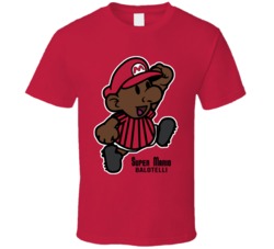 Mario Balotelli AC Milan Milano Italia Italy Calcio T Shirt Mario Balotelli AC Milan Milano Italia Italy Calcio T Shirt