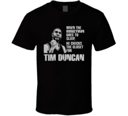 Tim Duncan Boogeyman Basketball San Antonio T Shirt Tim Duncan Boogeyman Basketball San Antonio T Shirt