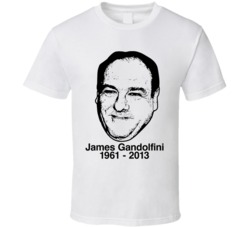 James Gandolfini Tribute Actor Mafia HBO T Shirt James Gandolfini Tribute Actor Mafia HBO T Shirt