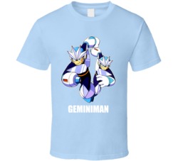 Geminiman Megaman 3 Boss Robot NES Videogame T Shirt Geminiman Megaman 3 Boss Robot NES Videogame T Shirt