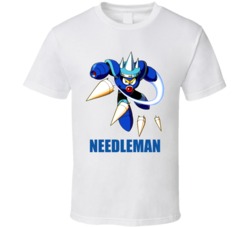 Needleman Megaman 3 Boss Robot NES Videogame T Shirt Needleman Megaman 3 Boss Robot NES Videogame T Shirt