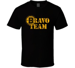 Boston Hockey Bravo Team Military Tribute Distressed T Shirt Boston Hockey Bravo Team Military Tribute Distressed T Shirt