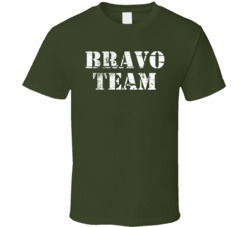 Bravo Team Special Forces Military Green T Shirt
