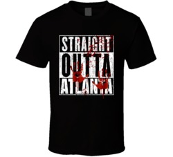 Straight Outta Atlanta TWD TV Movie Zombie Parody T Shirt Straight Outta Atlanta TWD TV Movie Zombie Parody T Shirt