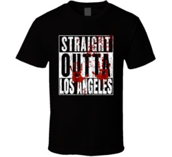 Straight Outta Los Angeles TWD TV Movie Zombie Parody T Shirt Straight Outta Los Angeles TWD TV Movie Zombie Parody T Shirt