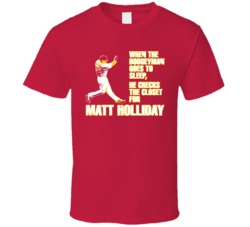 St Louis Matt Holliday Boogeyman Baseball T Shirt St Louis Matt Holliday Boogeyman Baseball T Shirt