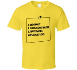 Post It 3M Funny To Do List Parody T Shirt
