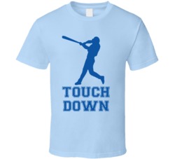 Touchdown Baseball Funny Jay Leno Tonight Show T Shirt