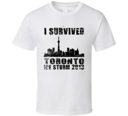 I Survived The Toronto Ice Storm 2013 YYZ T Dot Funny T Shirt