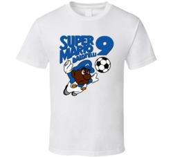 Super Mario Balotelli Italy Italian Azzuri Soccer NES Parody T Shirt Super Mario Balotelli Italy Italian Azzuri Soccer NES Parody T Shirt