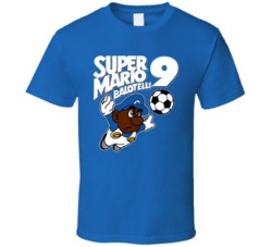Super Mario Balotelli Italy Italian Azzuri Soccer Nintendo Parody T Sh Super Mario Balotelli Italy Italian Azzuri Soccer Nintendo Parody T Sh