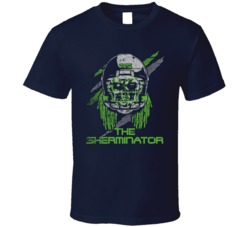 Richard Sherman The Sherminator Seattle Cornerback Distressed T Shirt Richard Sherman The Sherminator Seattle Cornerback Distressed T Shirt
