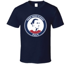 Zlatan Ibrahimovic PSG Paris St Germain French Soccer T Shirt Zlatan Ibrahimovic PSG Paris St Germain French Soccer T Shirt