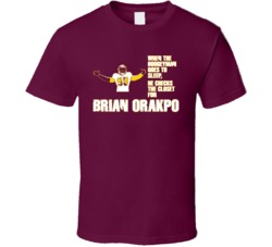 Football Boogeyman Brian Orakpo Washington T Shirt Football Boogeyman Brian Orakpo Washington T Shirt