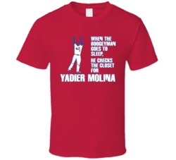 Yadier Molina Baseball Boogeyman St Louis T Shirt