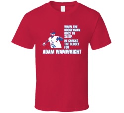 Adam Wainwright St Louis Baseball Boogeyman T Shirt