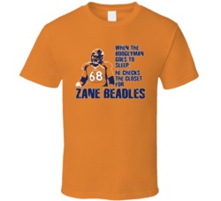 Boogeyman Football Denver Zane Beadles T Shirt