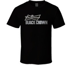 Beer Budweiser Black Crown T Shirt