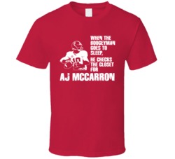 Boogeyman Football Aj Mccarron Alabama T Shirt