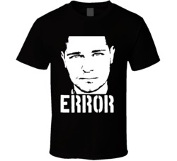 Communication Error Sad Face Funny Distressed Black T Sirt