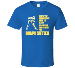 Boogeyman Hockey Brian Sutter St Louis T Shirt