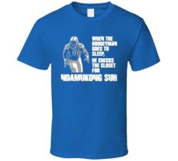 Detroit Football Boogeyman Ndamukong Suh T Shirt