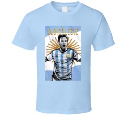 Argentina World Cup 2014 Soccer Fubtol T Shirt