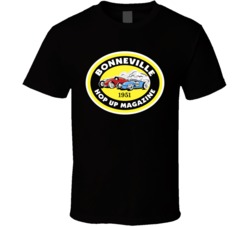 Hop Up Magazine Bonneville 1951 Hot Rod Car Tribute T Shirt