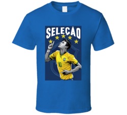 Brasil Soccer World Cup Fubol T Shirt