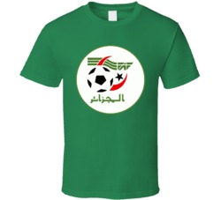 Algeria World Cup Soccer Futbol Crest Logo T Shirt