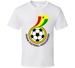 Ghana World Cup Soccer Futbol Crest Logo T Shirt
