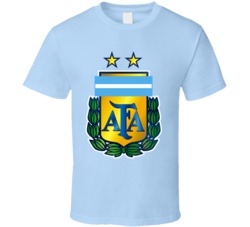 Argentina World Cup Soccer Logo Futbol Crest T Shirt