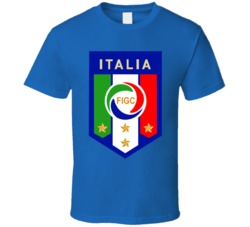 Italy World Cup Soccer Logo Futbol Logo Crest Azzurri T Shirt
