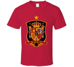 Spain World Cup Soccer Futbol Espana Logo Crest T Shirt