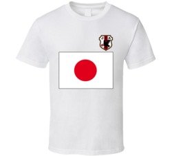 Japan Flag World Soccer Football Fan Tribute T Shirt