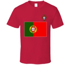 Portugal Flag World Soccer Football Fan Tribute T Shirt