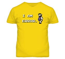 I Am Error Video Game Link Zelda T Shirt