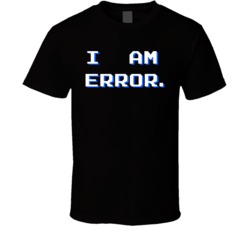 I Am Error Zelda Link NES Video Game T Shirt