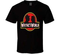Wayne's World Movie 90s SNL Jurrasic Park Parody T Shirt Wayne's World Movie 90s SNL Jurrasic Park Parody T Shirt