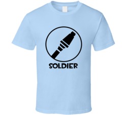 Team Fortress 2 Soldier Blue Team Video Game Fan T Shirt Team Fortress 2 Soldier Blue Team Video Game Fan T Shirt
