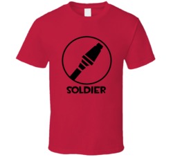 Team Fortress 2 Soldier Red Team Video Game Fan T Shirt Team Fortress 2 Soldier Red Team Video Game Fan T Shirt