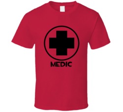 Team Fortress 2 Medic Red Team Video Game Fan T Shirt Team Fortress 2 Medic Red Team Video Game Fan T Shirt