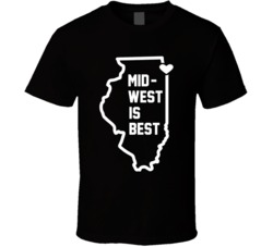 Midwest Is Best Illinois State T Shirt Midwest Is Best Illinois State T Shirt