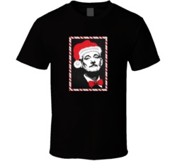 Bill Murray Santa Hat Murray Christmas Holiday Tribute T Shirt Bill Murray Santa Hat Murray Christmas Holiday Tribute T Shirt