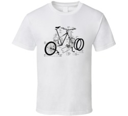 Bicycle Exploded View T Shirt Bicycle Exploded View T Shirt