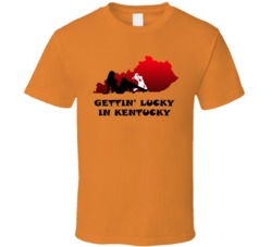 Gettin Lucky In Kentucky Sex T Shirt Gettin Lucky In Kentucky Sex T Shirt