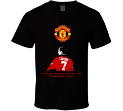 Eric Cantona Manchester Utd Stats T Shirt Eric Cantona Manchester Utd Stats T Shirt
