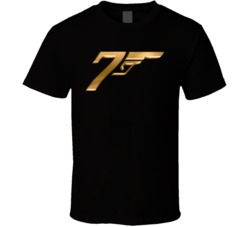 James Bond 007 British Spy Movie # 7 Golden Gun Tribute T Shirt James Bond 007 British Spy Movie # 7 Golden Gun Tribute T Shirt