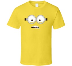 Funny Super Villian Minion Head Cartoon Comic Movie Tribute T Shirt Funny Super Villian Minion Head Cartoon Comic Movie Tribute T Shirt
